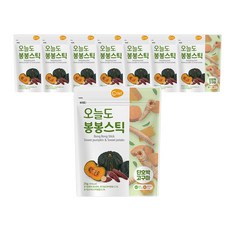 오늘도 유기농 쌀과자 봉봉스틱, 단호박고구마, 8개, 25g