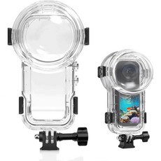 Insta360 X5 60M/196용 인비저블 다이브 케이스어댑터 브래킷 카메라 액세서리가 있는 Insta 360 X5 하우징을 위한 FT 수중 방수 다이빙 하우징 커버 보호, Insta360 X5,60M/196용 인비저블 다이브