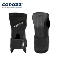 코포즈 신형 스키 손목 보호대 스노보드 탄력 손바닥 보호 전문 남녀 장비, S, 색상: 1. BLACK / 크기: A. XL, 1개