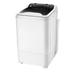 迷你洗衣機，小體積大容量，操作簡單，多種洗衣模式，節能省水, 黑色, 不銹鋼瀝水籃洗衣機