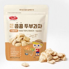 베베스트 처음먹는 콩콩 두부과자 오리지널/인절미, 인절미맛, 1개