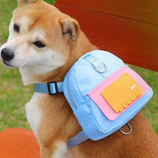501156 휴대용 강아지 간식 백팩 소형, 블루