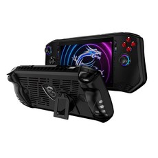 Hzycwgone MSI 클로용 케이스 Claw A1M 휴대용 게임용 TPU 그립 보호 커버 킥스탠드가 있는 소프트 백 케이스(블랙) 69598, Hzycwgone MSI 클로용 케이스, Claw A1