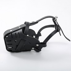 牛皮狗狗嘴套口籠 防咬防亂喫亂叫霸氣狗狗嘴套德牧馬犬 狗狗嘴套 狗嘴套 可調節口罩 寵物口罩 寵物嘴套, 1個, 中號