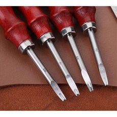 가죽 가장자리다듬기 DIY 작업도구 4P 손피할 수공구 박피기