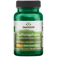 Swanson 斯旺森 蘿蔔硫素素食膠囊 400mcg, 60顆, 1罐
