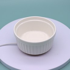 陶瓷貓碗水碗恆溫飲水機貓咪酸奶碗寵物喝水器狗碗食具加熱恆溫碗, 1個, 白色小號:如圖所示, 1L