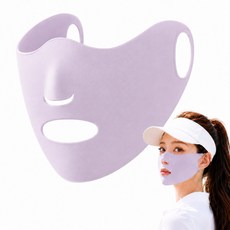 애니넬 자외선 차단 오픈 쿨 스포츠 마스크 숨쉬기 편한 골프 러닝, 1개, 소프트라벤더