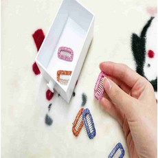 완자마켓 강아지 머리핀, 분홍