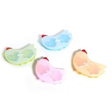 계란찜기 실리콘 2구 꼬꼬반숙기 세트, 투명오렌지