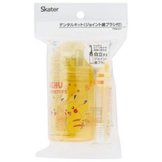 日本神奇寶貝 精靈寶可夢 皮卡丘兒童牙刷漱口杯組 可愛卡通造型 安全材質, 黃色, 1個