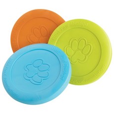 West Paw Zisc飛盤 狗玩具 美國製造 安全無毒 可回收 浮水 保固一年, 藍色，綠色，橙色, 1個