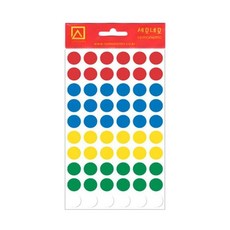 세모네모 1000 견출지 10-302-1 원형혼합 12mm (1개입)+노드커머스Shop, 개 1개입