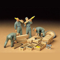 타미야 프라모델 밀리터리 [35188] 독일군 전차 탄약 보급병 세트, 1개