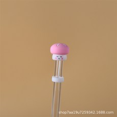 스탠리호환 빨대 뚜껑 마개 실리콘 스트로 캡 악세사리 텀블러용 다용도, 1개, M_핑크