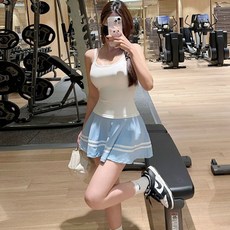 防走光運動短裙女高腰顯瘦速幹網球羽毛球半身裙外穿健身裙夏季