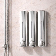 블레오 5성급 호텔 욕실 디스펜서 크롬, 2개, 실버