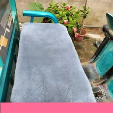 [전기자전거 전용] 방한 안장커버 겨울용 털시트 쿠션 안장, 2. 검정 45x45cm