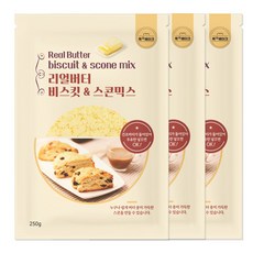 버터없이 우유만 넣어 만드는 비스켓 & 스콘믹스, 250g, 3개