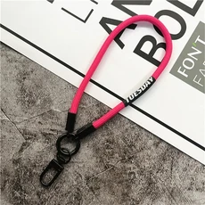 랍스터 걸쇠 손목 스트랩 끈 휴대폰 거치대 랜야드 팔찌 전화 체인, 03 Rose red