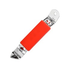 DFMEI 新款加厚帶磁鐵開椰漿器黑白淡奶開罐器奶茶專用開孔罐頭刀開奶器, 1個, 帶磁鐵冰箱貼開罐器-紅色:如圖