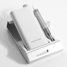 백억언니 노바 네일 드릴 무선 무진동 강력 젤네일제거 핸드피스, 1개, 화이트 실버