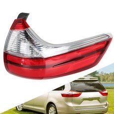 SEBLAFF 후미등 조립 브레이크 램프 외부 후면 오른쪽 교체 시에나 베이스/L/LE/리미티드 2015-2020, SEBLAFF 후미등 조립 브레이크 램프 외부 후면 오