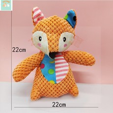 本町萌寵 寵物棉製嚮紙 BB聲玩具 寵物玩具 耐咬玩具 可愛玩具, 1個, 狐狸