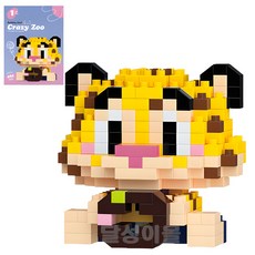 바니랜드 크레이지 주 동물 블럭 토끼 외 12종, 치타 294pcs, 1개