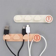 차량용 선정리 클립 배선정리 미니 다이스 홀더, 핑크