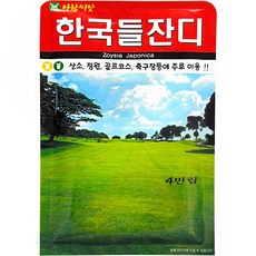 한국들잔디 씨앗 4만립 (중포장) 축구장 골프장 공원 산소 잔듸, 2개