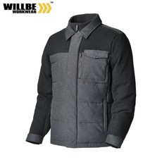 윌비 울패치 이중카라 점퍼 작업복 작업복점퍼 회사단체복 CT114