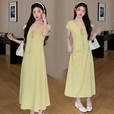 임산부 롱 원피스 여름 임부복 빈티지 루즈핏 원피스 롱스커트 데일리 캐주얼 임부 원피스 YXF