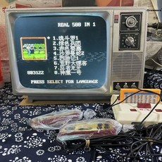 레트로 송출기 아날로그 14인치 tv 17인치 브라운관, F. 17인치 LCD+게임기+게임card