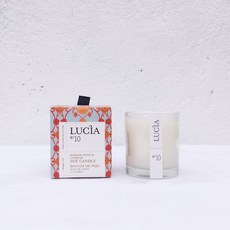 蠟燭森林 Lucia No.10 大馬士革玫瑰與絲柏香氛蠟燭｜加拿大製、天然香氛、持久香氣, 1個, 小｜燃燒約 20 小時, 大馬士革玫瑰與絲柏