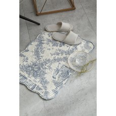 [베라택] 명화 뜨왈 발매트 미끄럼방지 욕실 발매트 주방매트 사계절 매트 인테리어 발판 카페트, 1개, 그레이