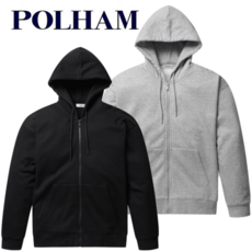[백화점발송]폴햄 남여공용 후드집업 플리스 기본핏 간절기 트레이닝 자켓