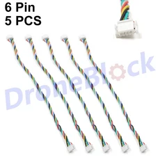 Pixhawk 비행 컨트롤러용 케이블 와이어 6C 4 CUAV v5 JST GH1.25 5PCs, 10 6Pin 5PCS