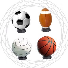 스포츠볼 원형받침대 축구공 농구공 배구공 럭비공 디스플레이 홀더 탁상용 진열 스탠드, 1개, 공받침대-원형