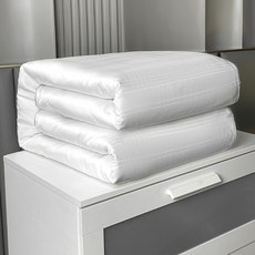 부드러운 실크 사계절 전용 이불[95% 실크 코어], White