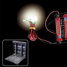 건담 피규어 장식장 장비랙 LED 램프 장식 베이스, 1개, VT-1055 화이트