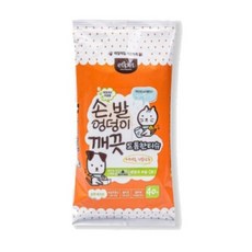 제이오스토어 강아지물티슈 40매 휴대용 위생용품 반려동물 손닦기