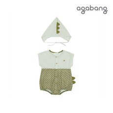 아가방 멜데이바디수트세트 모자 KHAKI 01Q32790174