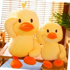 아동 유아 침실 인테리어 오리 캐릭터 디자인 부드러운 봉제 쿠션 인형 애착 안고, 1개, 상세페이지 참조