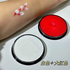 페이스페인팅 도안 박물관 타투 얼굴 핸드페인팅 놀이공원 그림 템플릿 물감 꽃 템플릿 세트, 흰색 + 큰 빨간색 조합 제공, 1개
