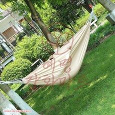 혜명잡화마트 캠핑 해먹 190x150cm 아이보리