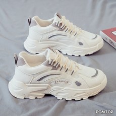 POMTOR 남성용 키높이 스니커즈 남자 운동화