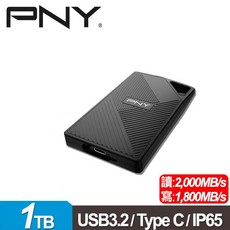 PNY RP60 1TB USB 3.2 Type-C 外接式SSD, 詳見商品說明, 1GB