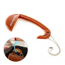 차량 사무실 카페 책상 가방 보관 고리 걸이 10548, 브라운, 1개