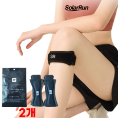 쏠라런 고탄력 슬개골 러닝 무릎보호대, 2개
